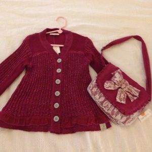 NAARTJIE KNIT SWEATER & MATCHING BAG NEW